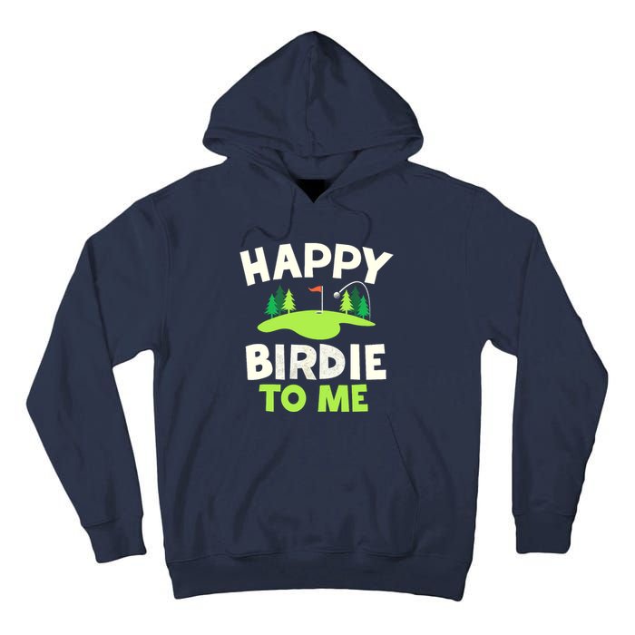 Happy Birdie Golfer Funny Golf Birthday Gift Tall Hoodie