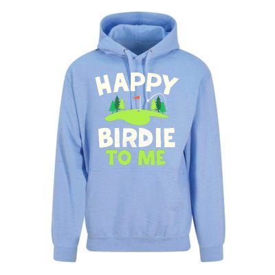 Happy Birdie Golfer Funny Golf Birthday Gift Unisex Surf Hoodie