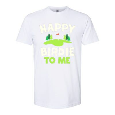 Happy Birdie Golfer Funny Golf Birthday Gift Softstyle CVC T-Shirt