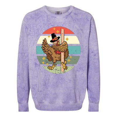 Holiday Bird Gift Colorblast Crewneck Sweatshirt