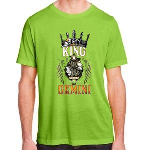 Happy Birthday Gemini King Black King Zodiac Birthday Adult ChromaSoft Performance T-Shirt