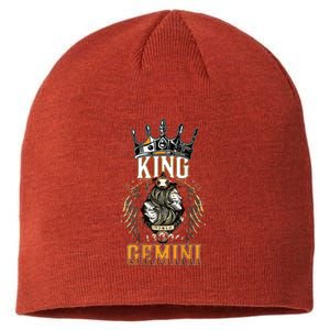 Happy Birthday Gemini King Black King Zodiac Birthday Sustainable Beanie