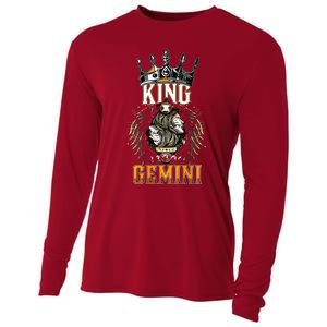 Happy Birthday Gemini King Black King Zodiac Birthday Cooling Performance Long Sleeve Crew