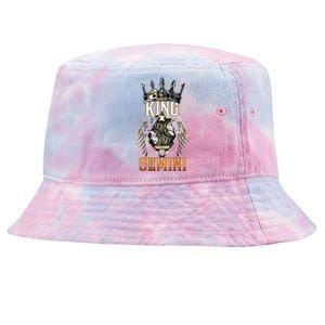 Happy Birthday Gemini King Black King Zodiac Birthday Tie-Dyed Bucket Hat