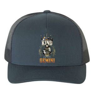 Happy Birthday Gemini King Black King Zodiac Birthday Yupoong Adult 5-Panel Trucker Hat