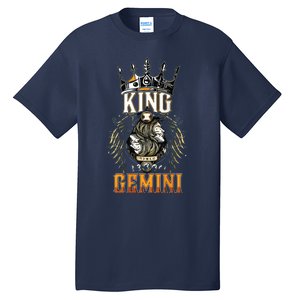 Happy Birthday Gemini King Black King Zodiac Birthday Tall T-Shirt