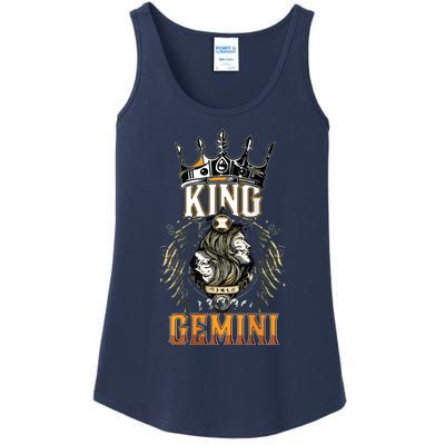 Happy Birthday Gemini King Black King Zodiac Birthday Ladies Essential Tank