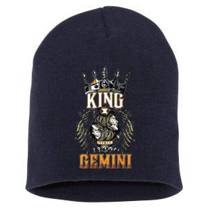 Happy Birthday Gemini King Black King Zodiac Birthday Short Acrylic Beanie