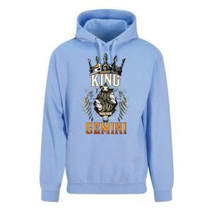 Happy Birthday Gemini King Black King Zodiac Birthday Unisex Surf Hoodie