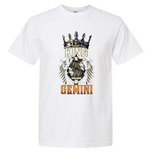 Happy Birthday Gemini King Black King Zodiac Birthday Garment-Dyed Heavyweight T-Shirt