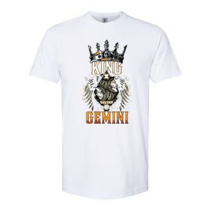 Happy Birthday Gemini King Black King Zodiac Birthday Softstyle CVC T-Shirt