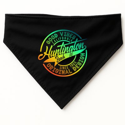 Huntington Beach Good Vibes Original Design USA-Made Doggie Bandana