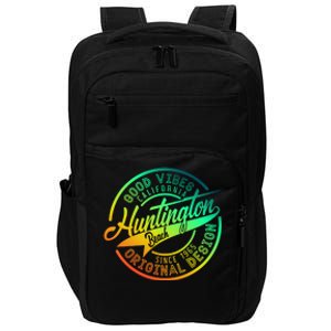 Huntington Beach Good Vibes Original Design Impact Tech Backpack