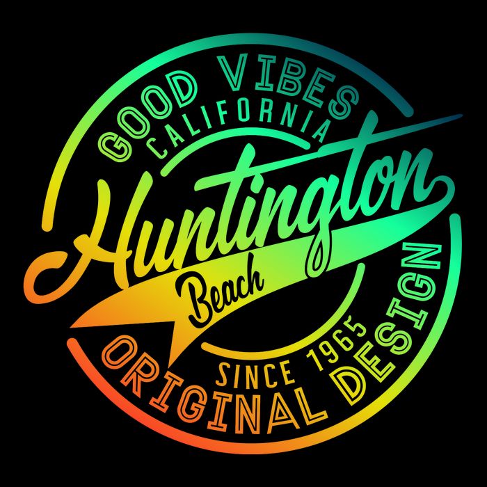 Huntington Beach Good Vibes Original Design Backpack