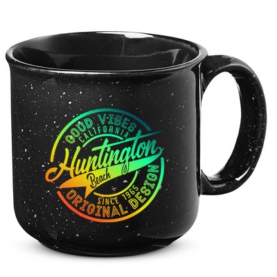 Huntington Beach Good Vibes Original Design 15oz Campfire Ceramic Mug