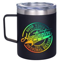Huntington Beach Good Vibes Original Design 12oz Stainless Steel Coffee Mug
