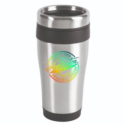 Huntington Beach Good Vibes Original Design 16oz Travel Tumbler