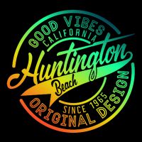 Huntington Beach Good Vibes Original Design Premium T-Shirt
