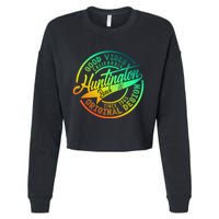 Huntington Beach Good Vibes Original Design Cropped Pullover Crew