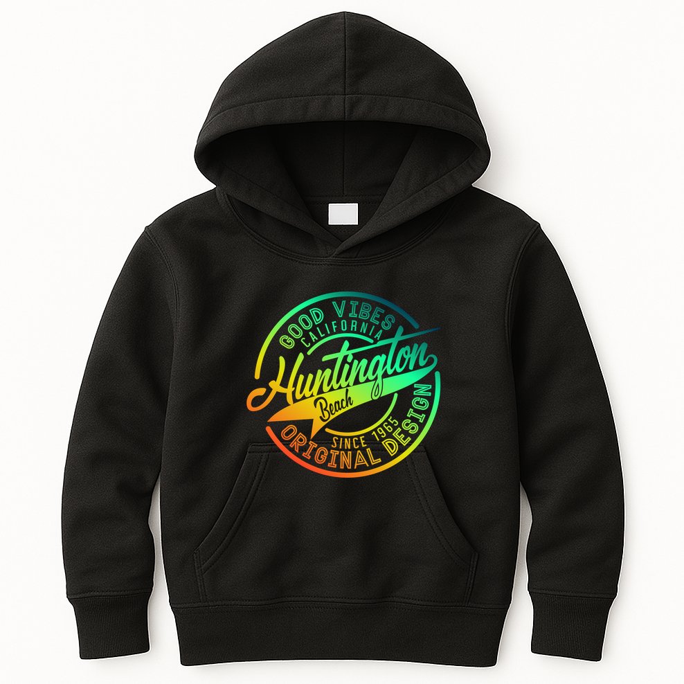 Huntington Beach Good Vibes Original Design Kids Hoodie