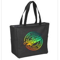 Huntington Beach Good Vibes Original Design Zip Tote Bag