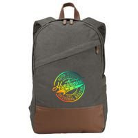 Huntington Beach Good Vibes Original Design Cotton Canvas Backpack