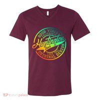 Huntington Beach Good Vibes Original Design V-Neck T-Shirt