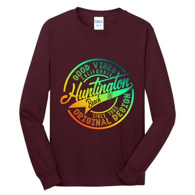 Huntington Beach Good Vibes Original Design Tall Long Sleeve T-Shirt