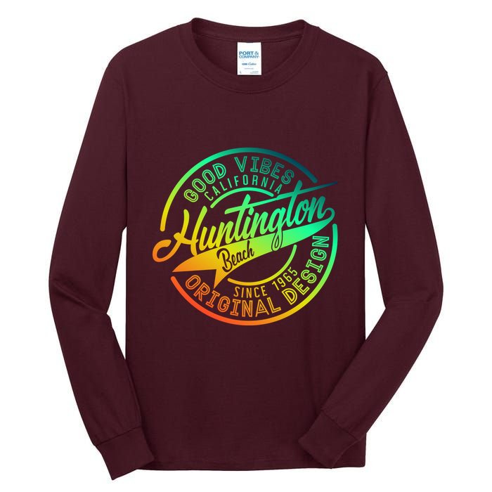 Huntington Beach Good Vibes Original Design Tall Long Sleeve T-Shirt
