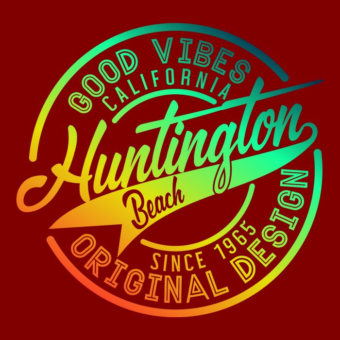 Huntington Beach Good Vibes Original Design Visor