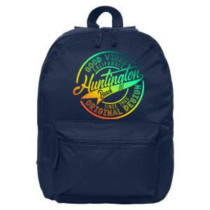 Huntington Beach Good Vibes Original Design 16 in Basic Backpack