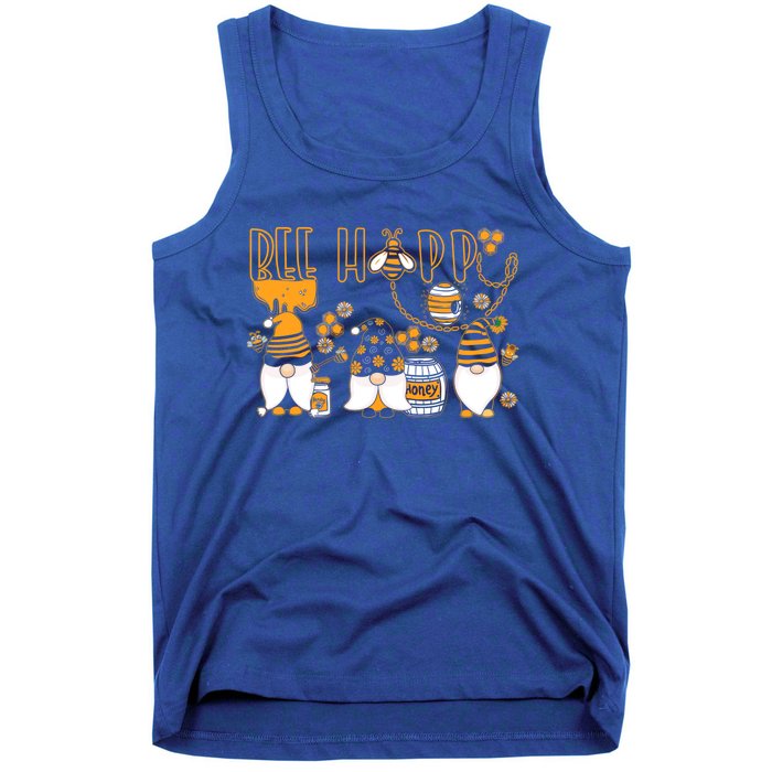 Happy Bee Gnome Honey Lover Beekeeping Gift Tank Top