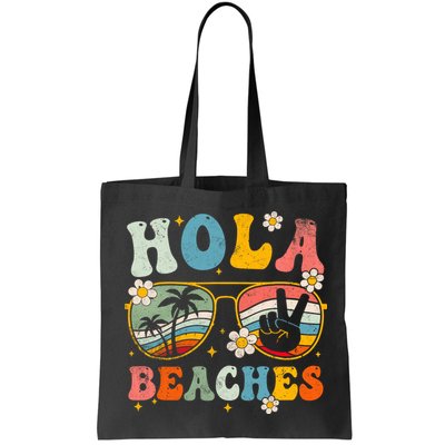 Hola Beaches Groovy Retro Funny Beach Vacation Summer Bag