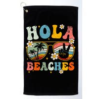 Hola Beaches Groovy Retro Funny Beach Vacation Summer Golf Towel