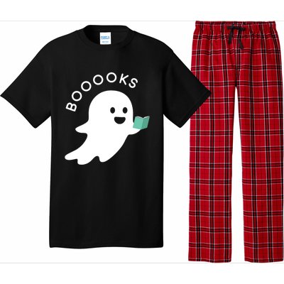 Halloween Booooks Ghost Reading Boo Read Books Library Great Gift Pajama Set