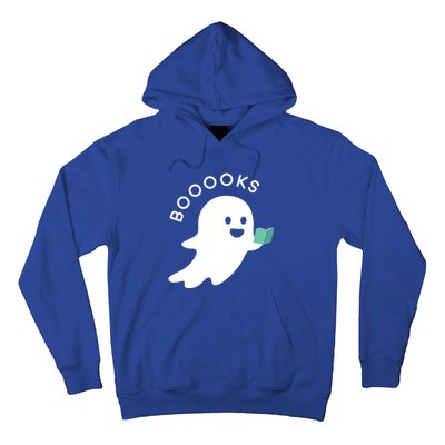 Halloween Booooks Ghost Reading Boo Read Books Library Great Gift Hoodie