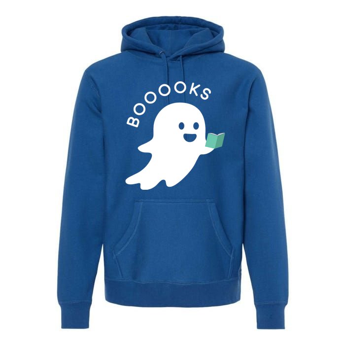 Halloween Booooks Ghost Reading Boo Read Books Library Great Gift Premium Hoodie