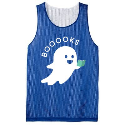 Halloween Booooks Ghost Reading Boo Read Books Library Great Gift Mesh Reversible Basketball Jersey Tank