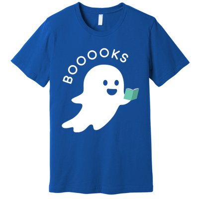 Halloween Booooks Ghost Reading Boo Read Books Library Great Gift Premium T-Shirt