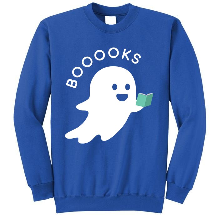 Halloween Booooks Ghost Reading Boo Read Books Library Great Gift Tall Sweatshirt