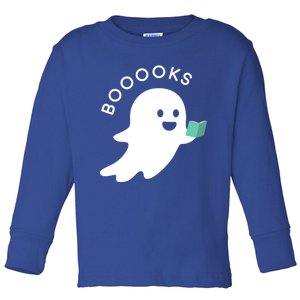 Halloween Booooks Ghost Reading Boo Read Books Library Great Gift Toddler Long Sleeve Shirt