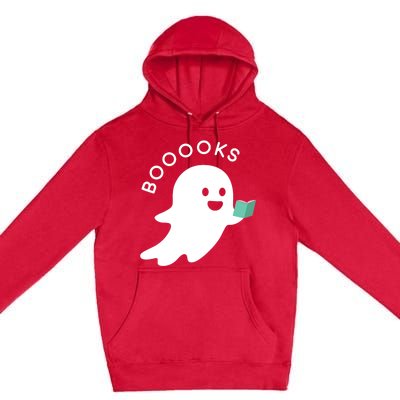 Halloween Booooks Ghost Reading Boo Read Books Library Great Gift Premium Pullover Hoodie