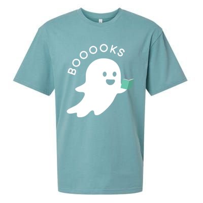 Halloween Booooks Ghost Reading Boo Read Books Library Great Gift Sueded Cloud Jersey T-Shirt