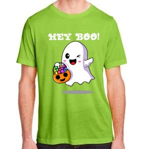 Hey Boo Ghost Trick Or Treat Funny Gift Adult ChromaSoft Performance T-Shirt