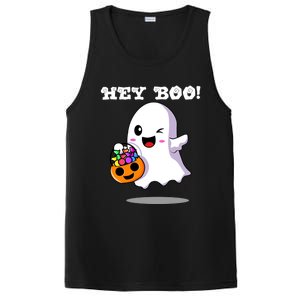 Hey Boo Ghost Trick Or Treat Funny Gift PosiCharge Competitor Tank