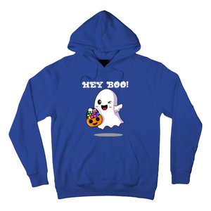 Hey Boo Ghost Trick Or Treat Funny Gift Hoodie