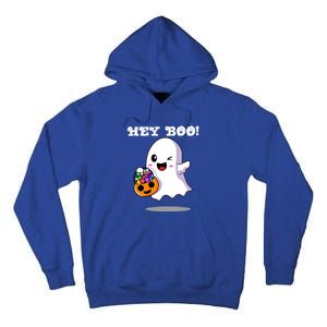 Hey Boo Ghost Trick Or Treat Funny Gift Tall Hoodie