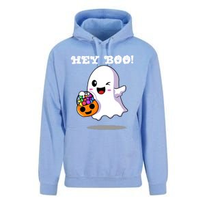 Hey Boo Ghost Trick Or Treat Funny Gift Unisex Surf Hoodie