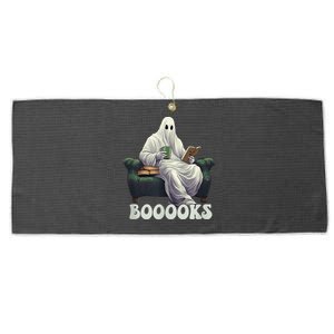 Halloween Boooks Ghost Reading Book Sofa Book Worm  Wo Large Microfiber Waffle Golf Towel