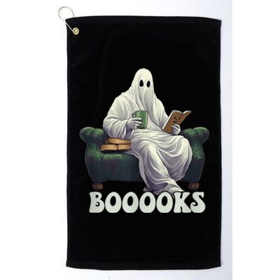 Halloween Boooks Ghost Reading Book Sofa Book Worm  Wo Platinum Collection Golf Towel